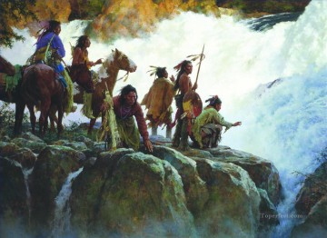 Amerikanischer Indianer Werke - Die Kraft der Natur demütigt alle Menschen